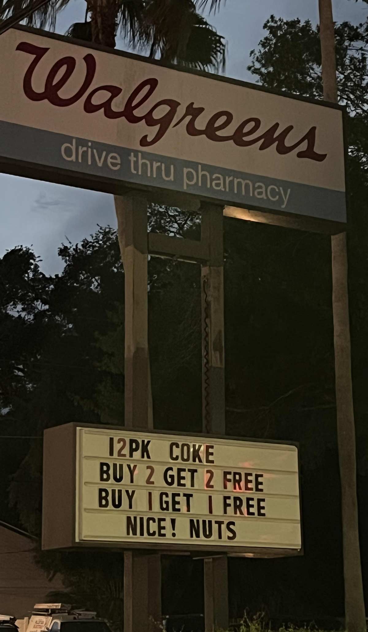 Why thank you Walgreens