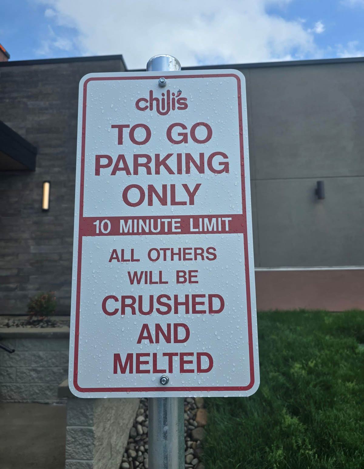 My local Chili’s doesn’t play around