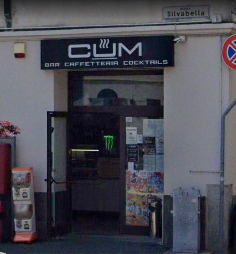 Unfortunately named bar in Mortara, Italy