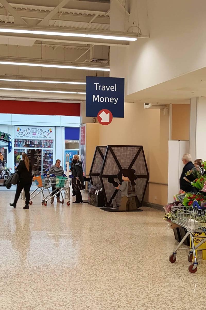 A long time ago in a galaxy far, far away... Evil empires still need to stock up on travel money