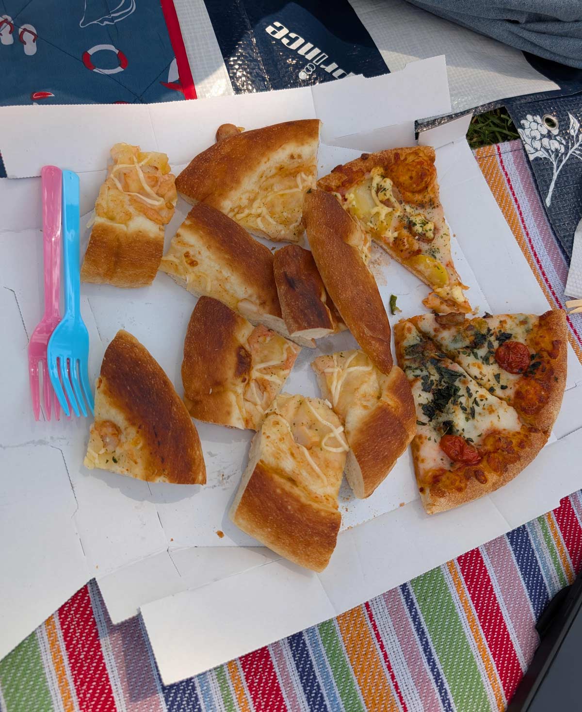 How an adult cut pizza today