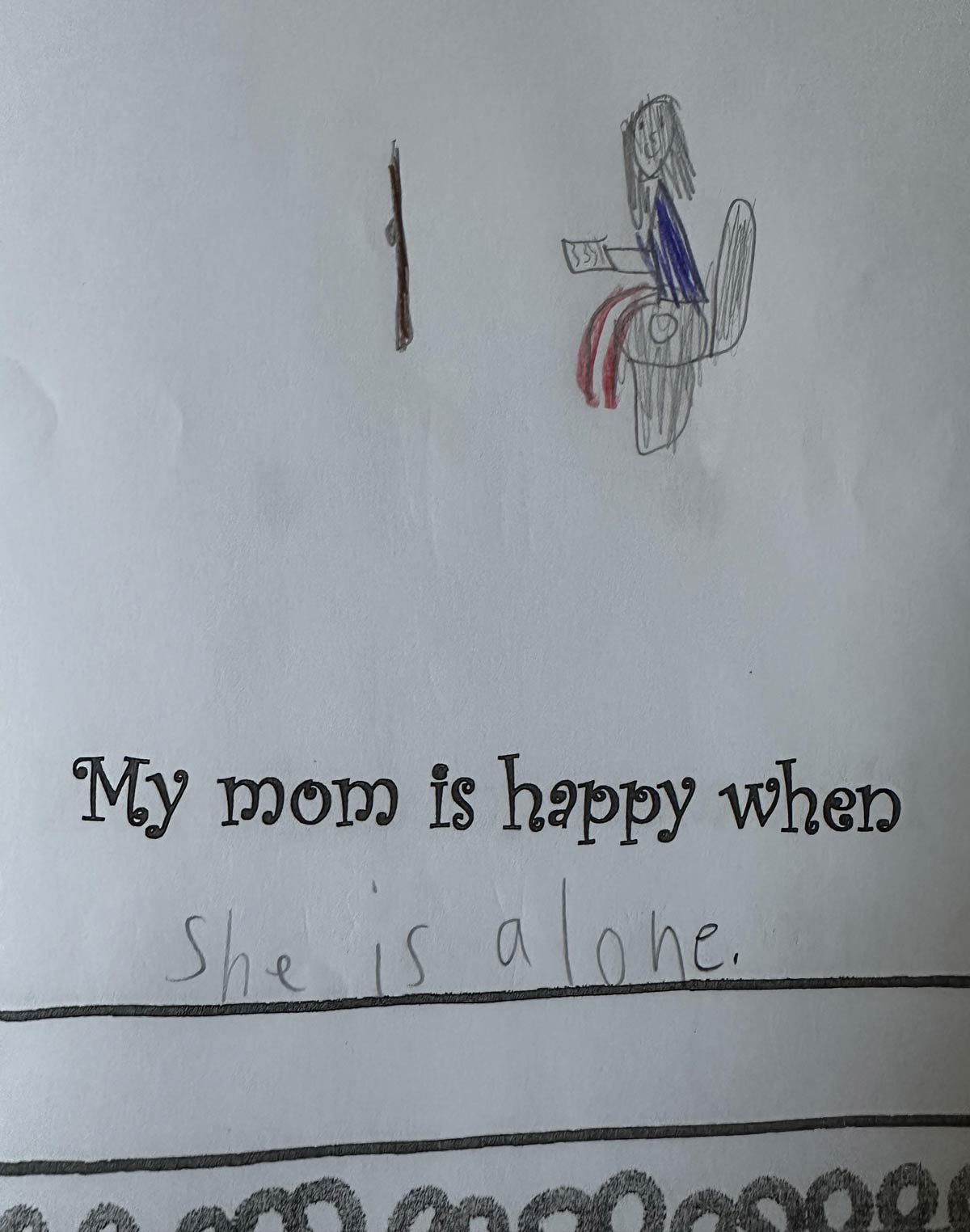 Mother’s Day artwork from school