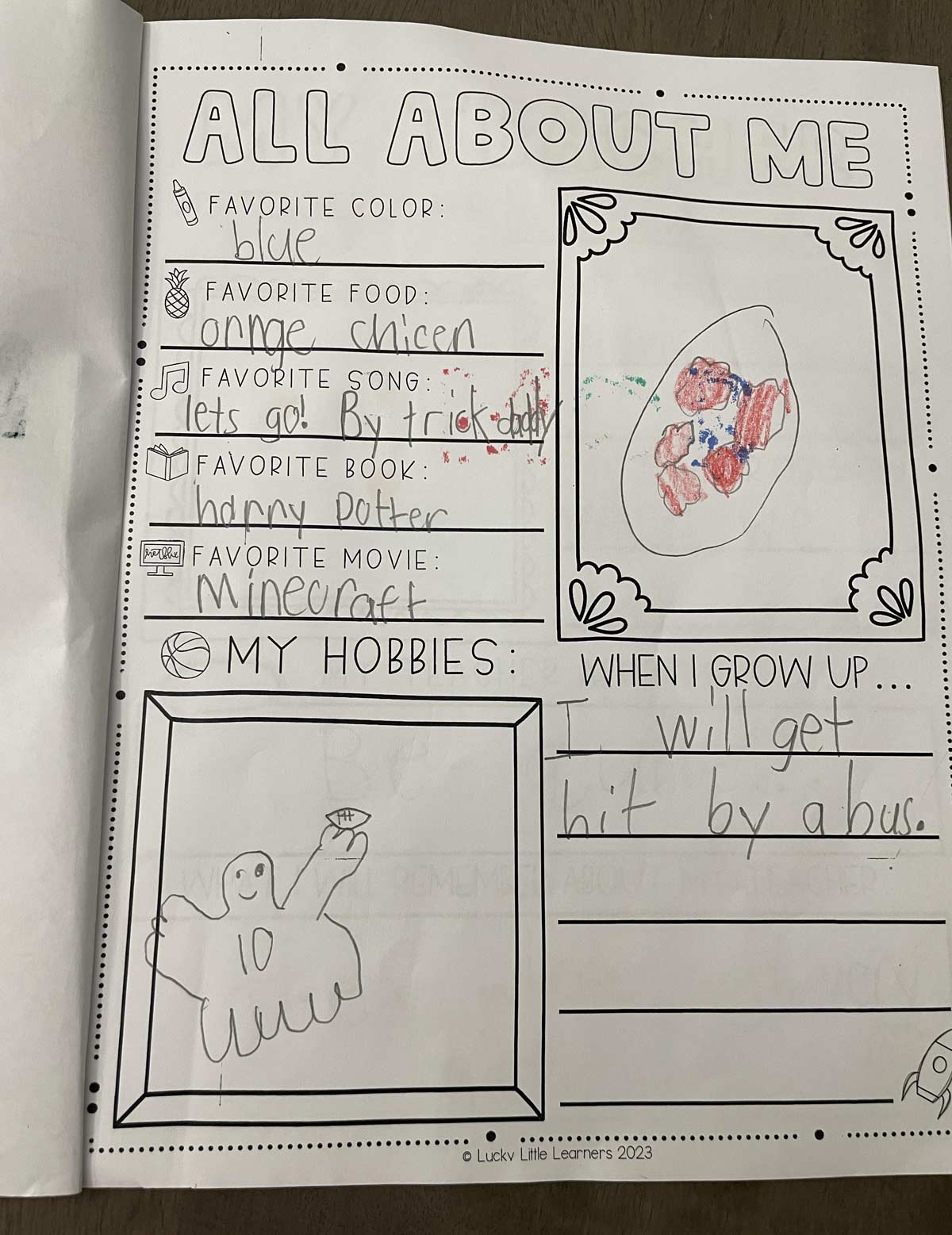 My son has his future mapped out