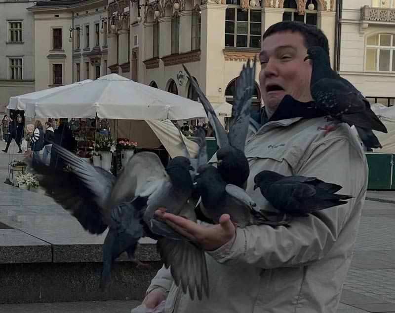This photo of my friends husband