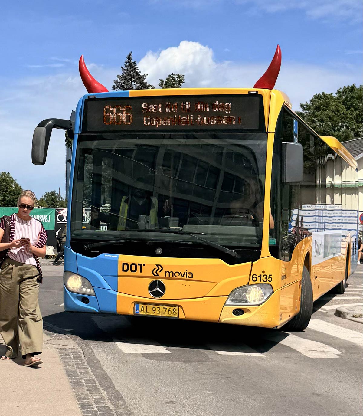 The special bus line that only exists during the Copenhell metal festival