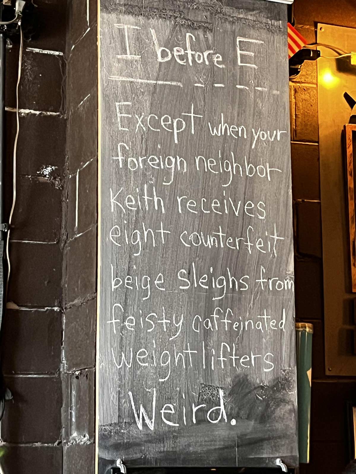 I before E