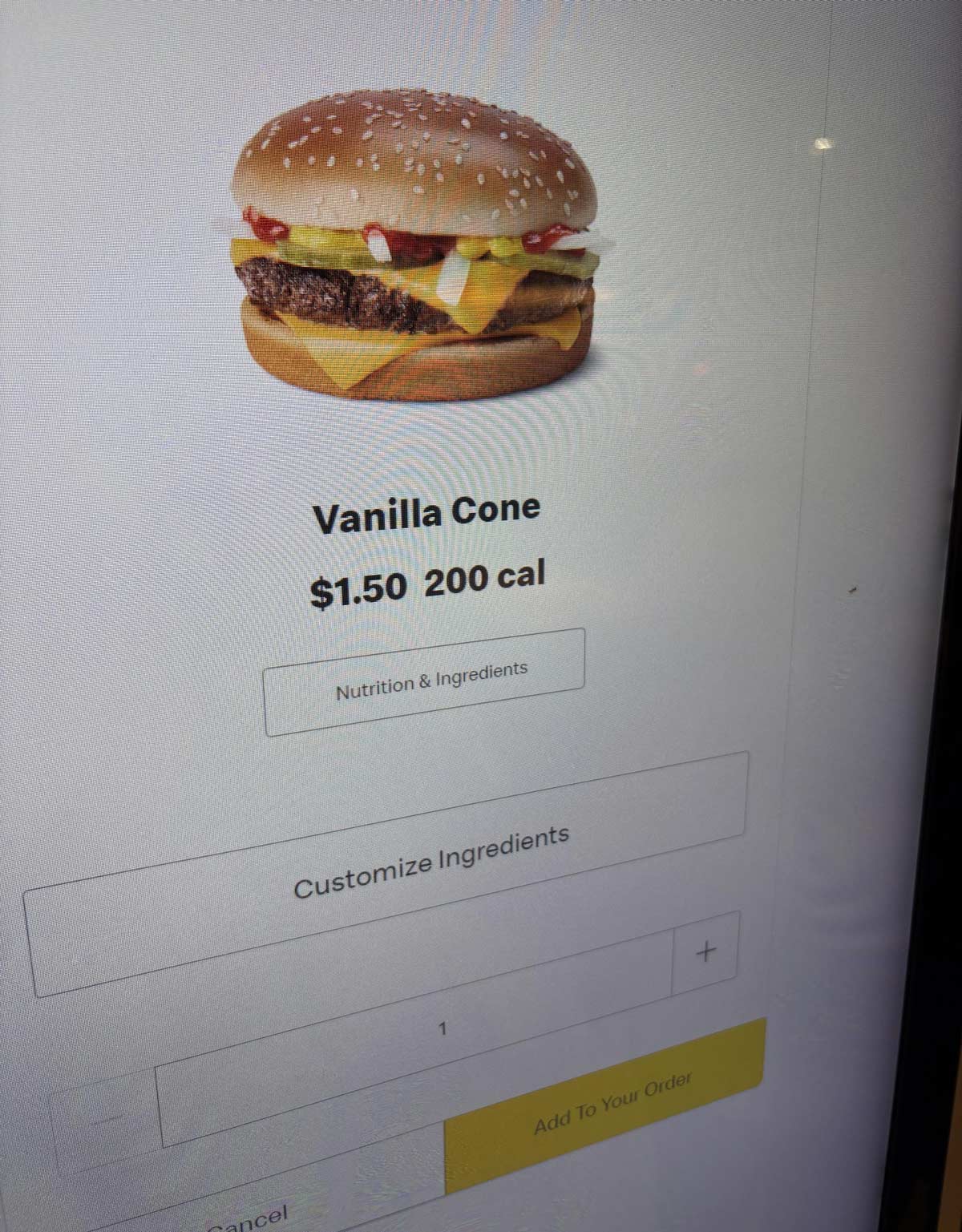 McDonald’s ice cream machine must be REALLY broken