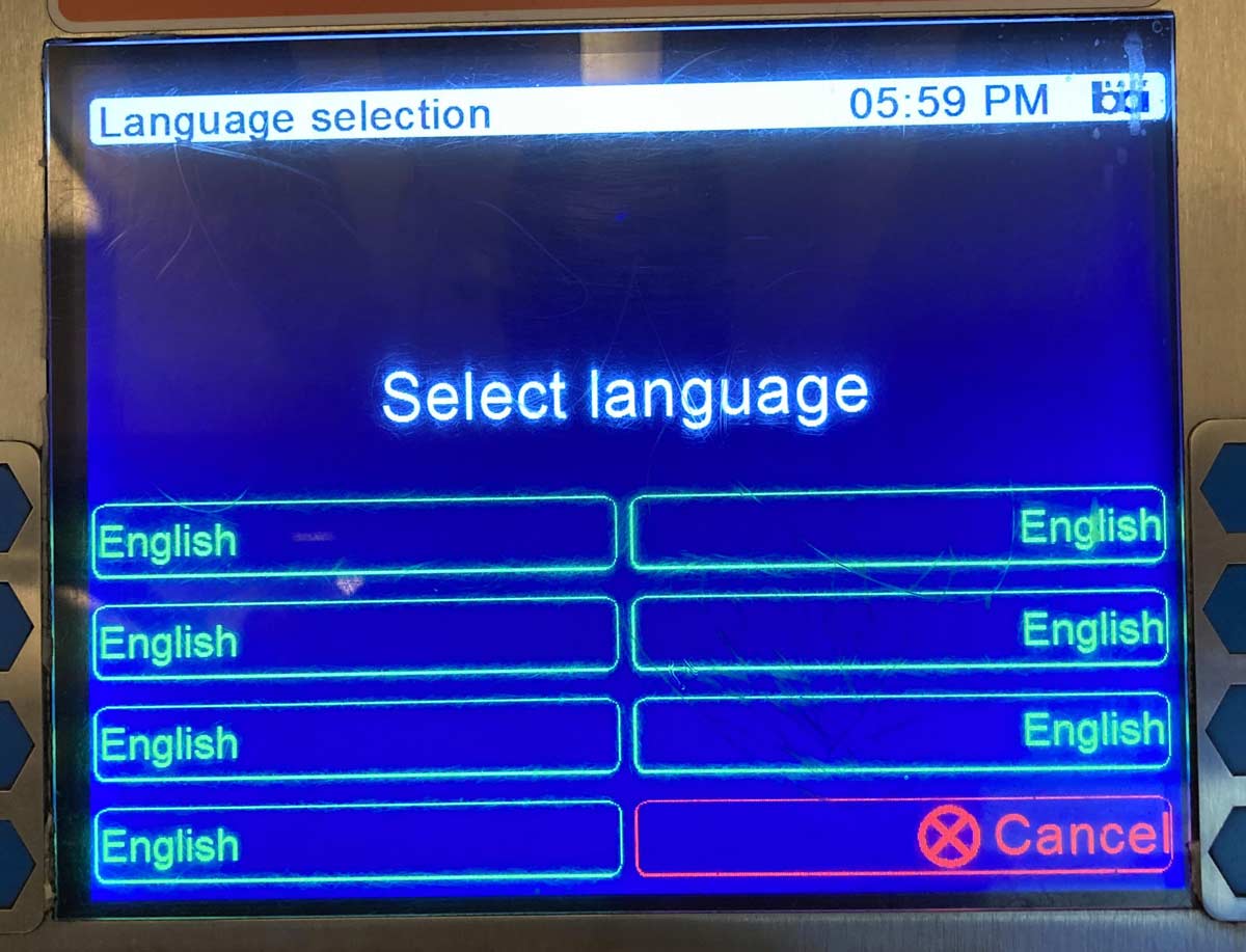 Too many options