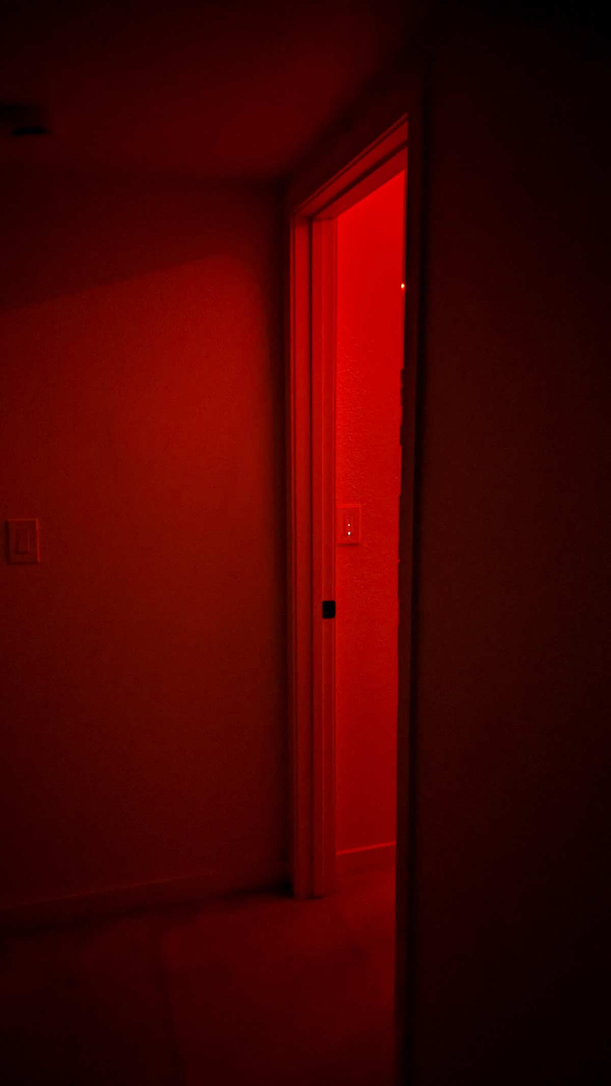 My room's entrance looks like I'm about to enter a boss fight