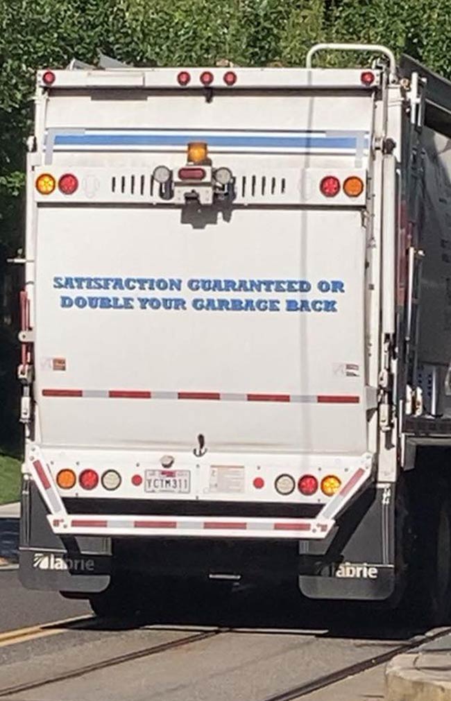 Saw this garbage truck in Portland, Oregon