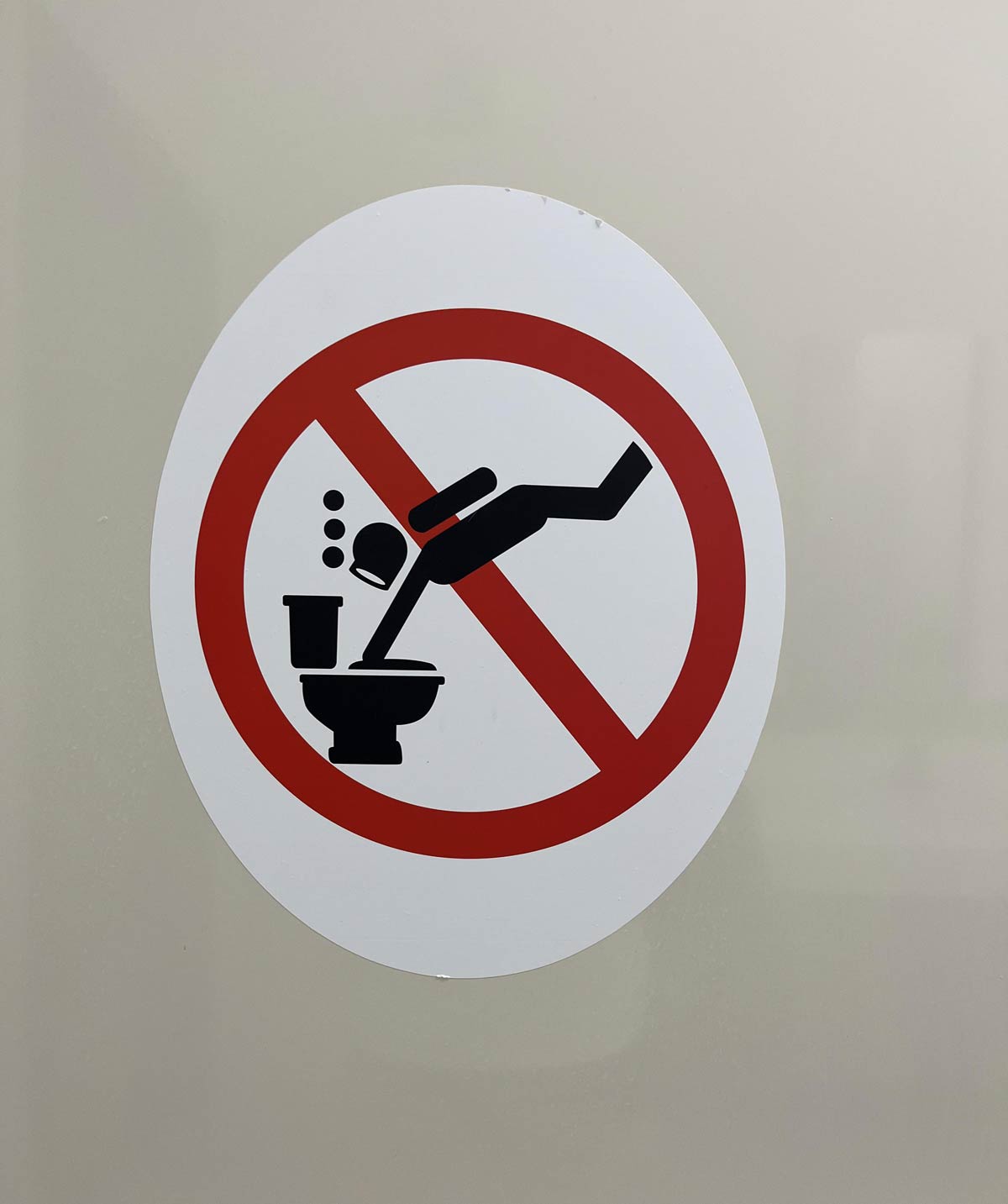 Found in my tennis club’s washroom