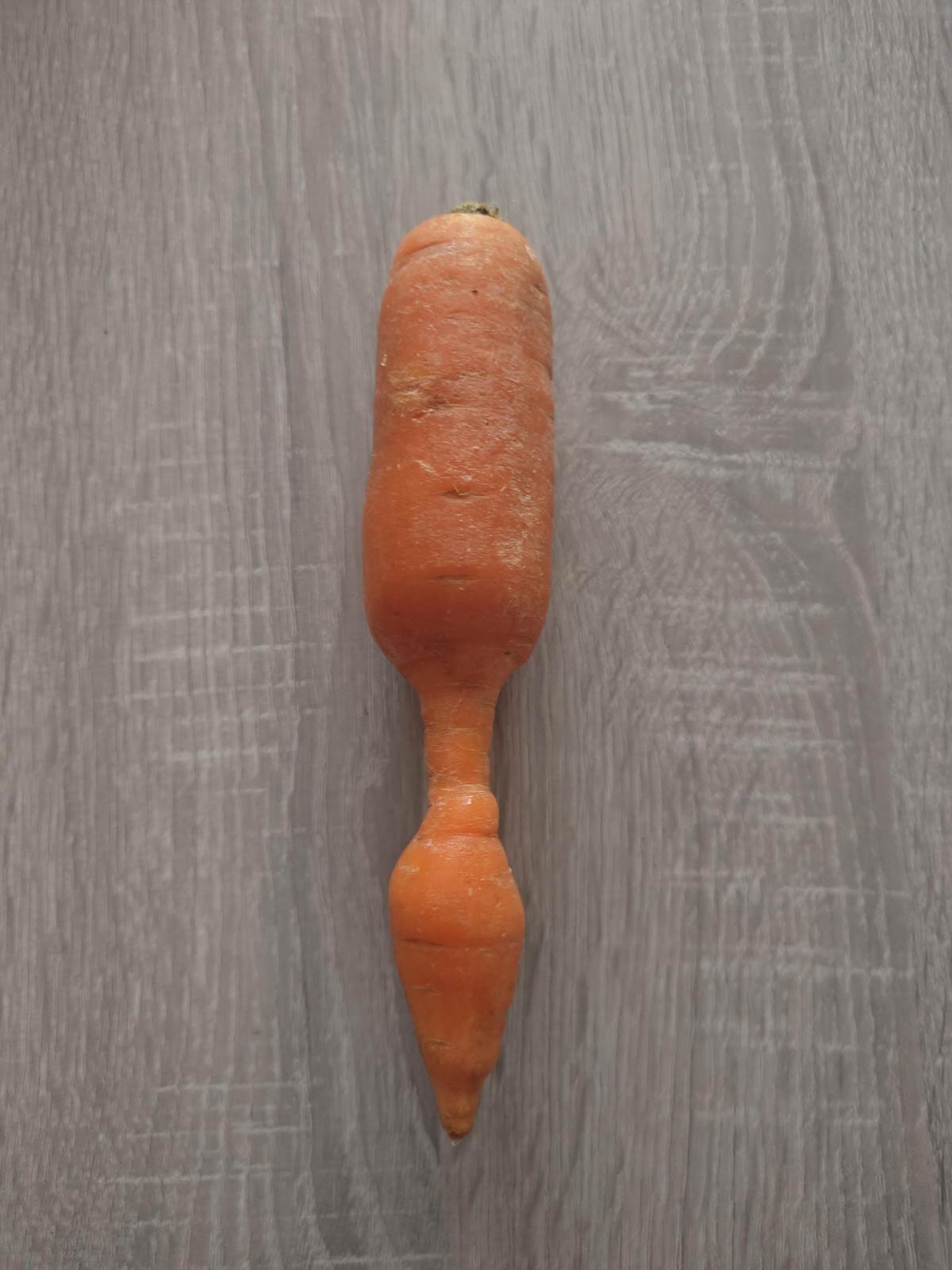 This oddly shaped carrot
