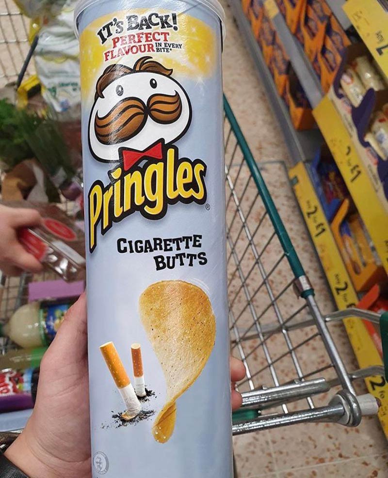 Pringles Cigarette Butts Flavor