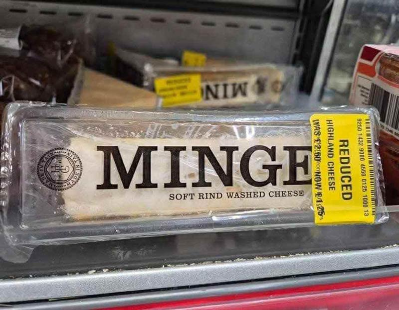 Popped in for milk. Came out with soft, washed, reduced Minge