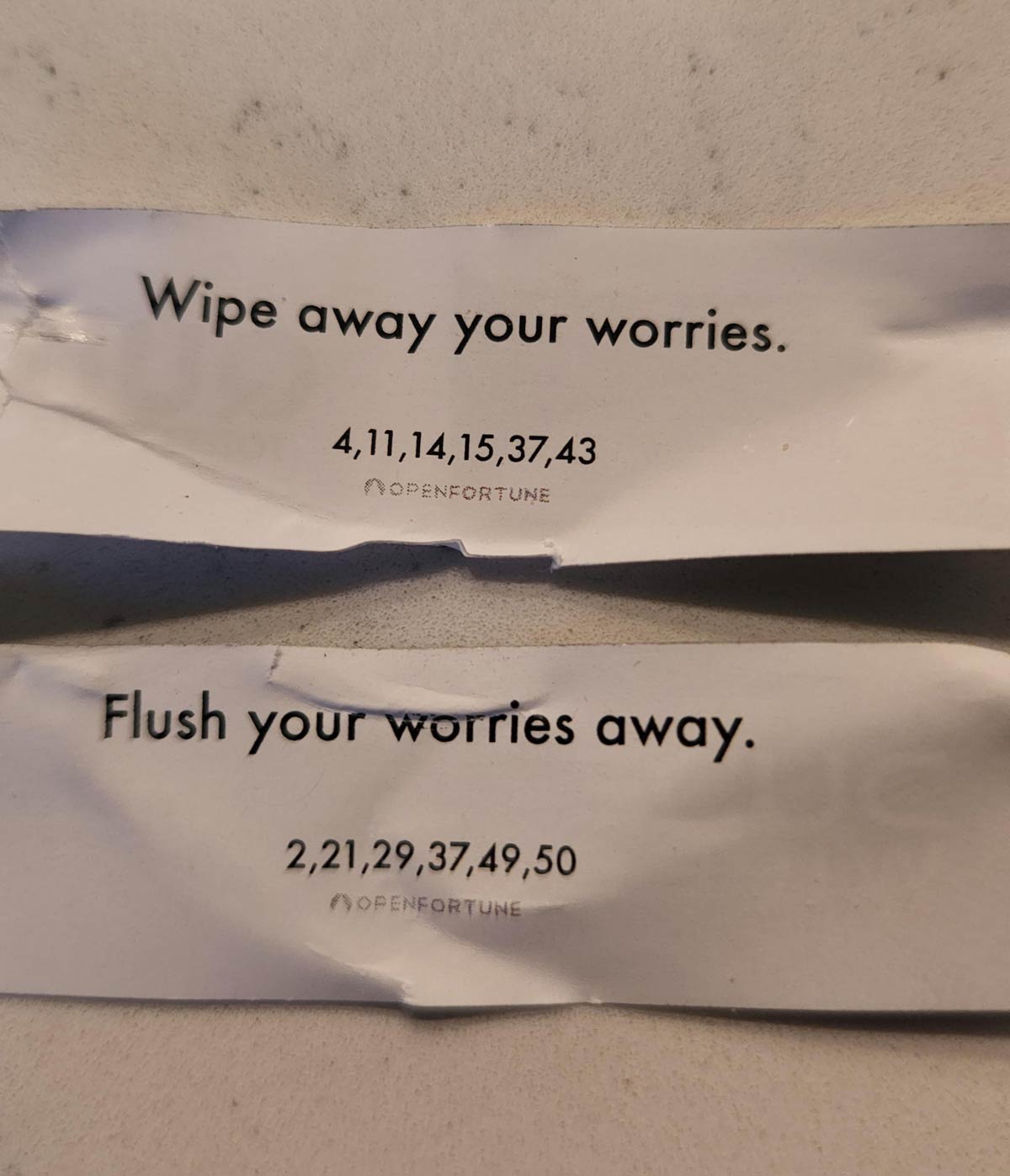You do gotta wipe before you flush, that is true