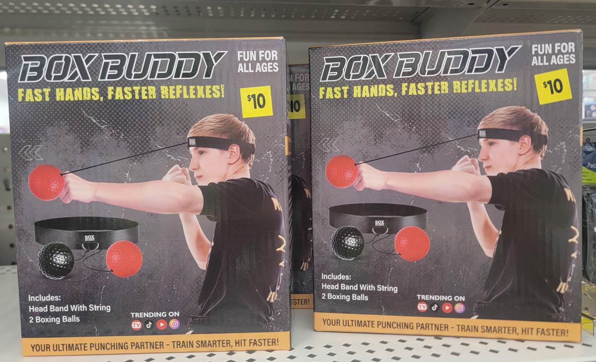 Black eye Box Buddy at the Dollar Store