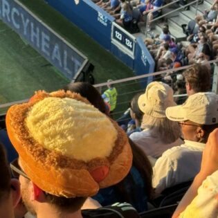 Excuse me sir, the tip of your wiener is showing