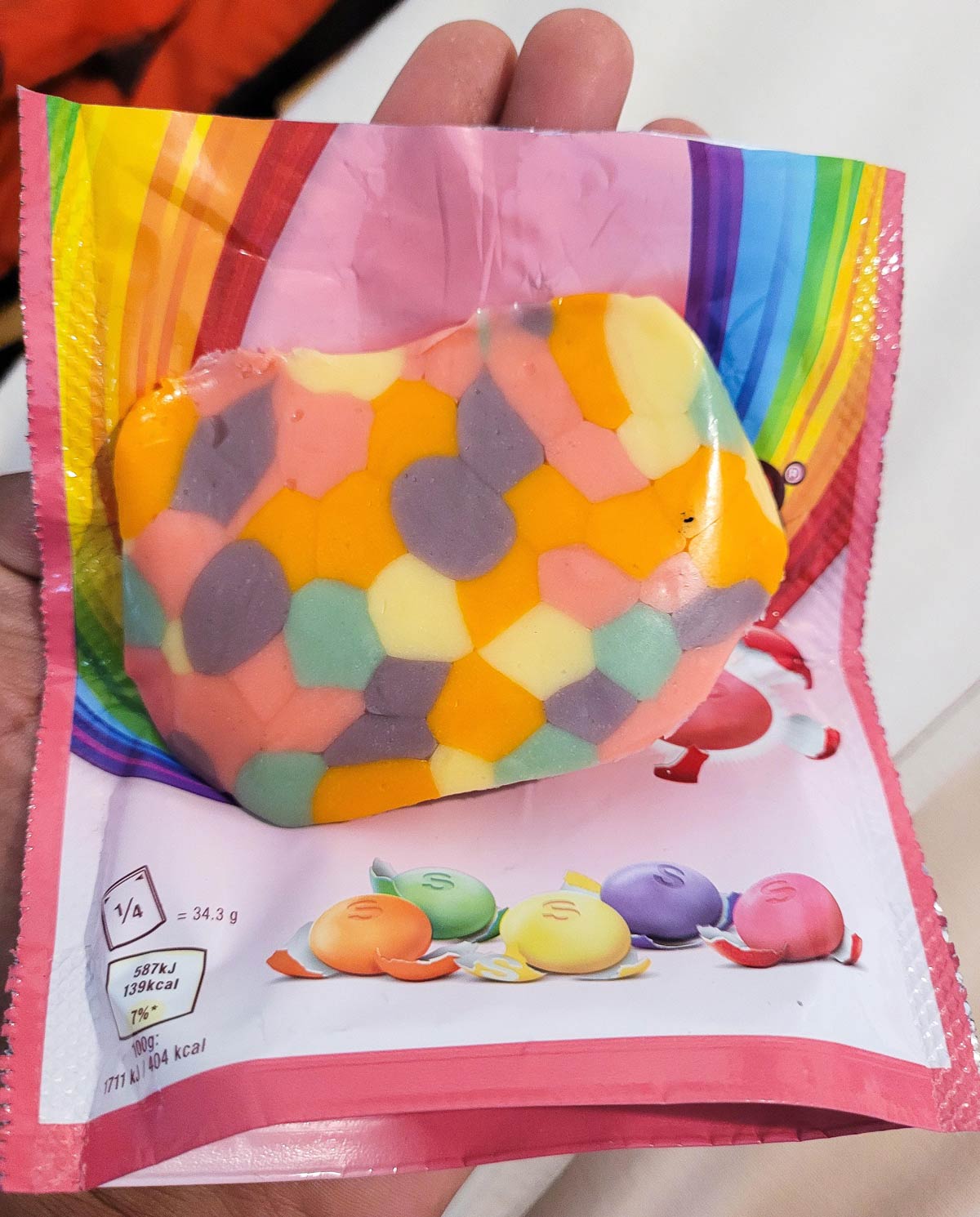 Left a bag of skittles in my car during a heatwave