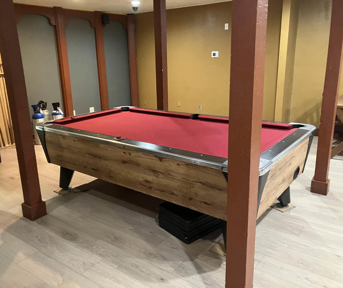 The game room at my local pizza place