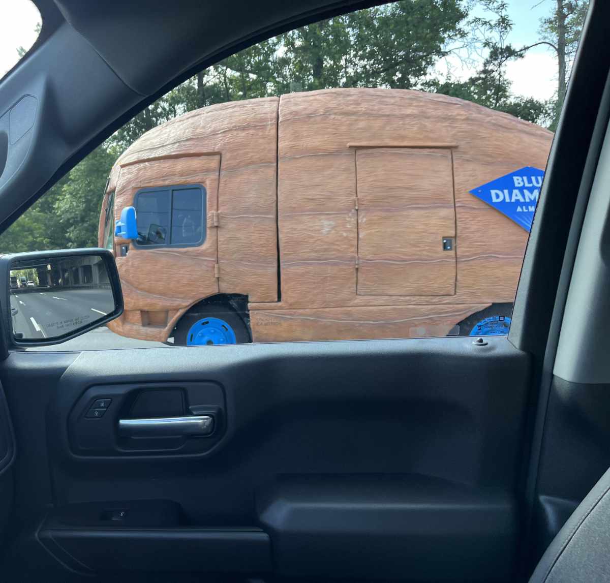 Saw an almond truck on my way to work
