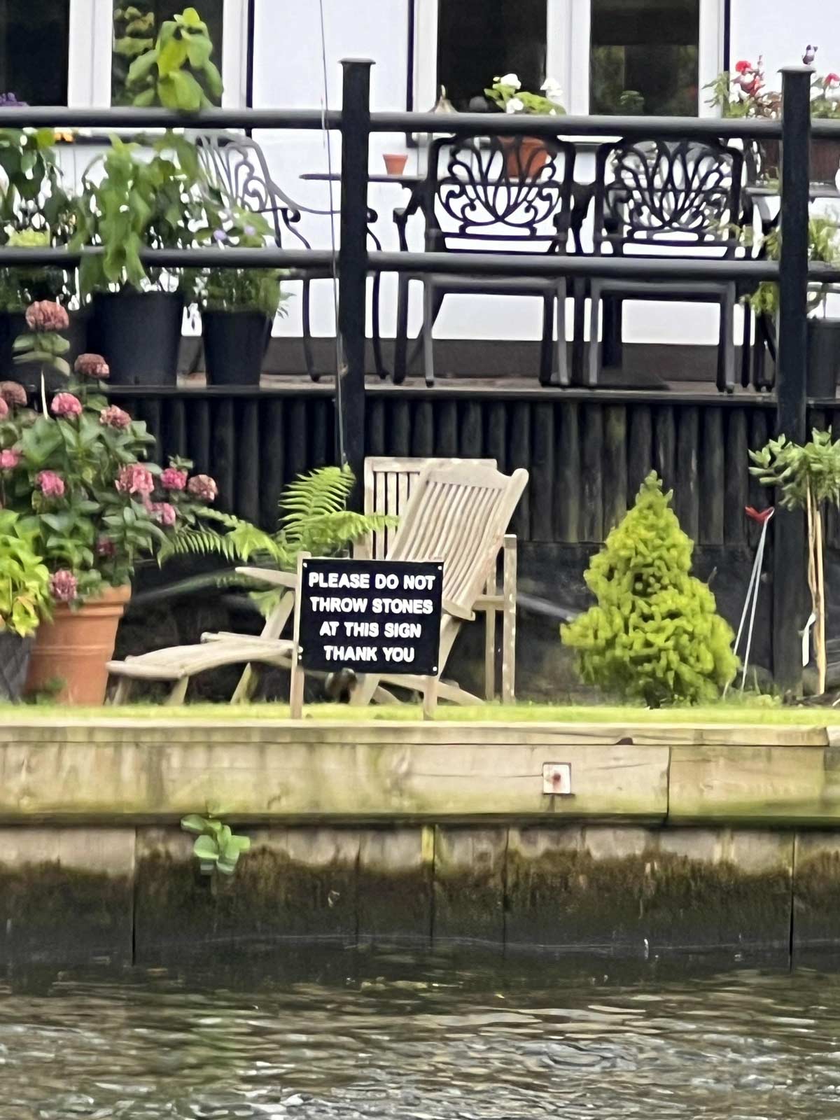 I saw this from a boat on the Norfolk Broads (UK)