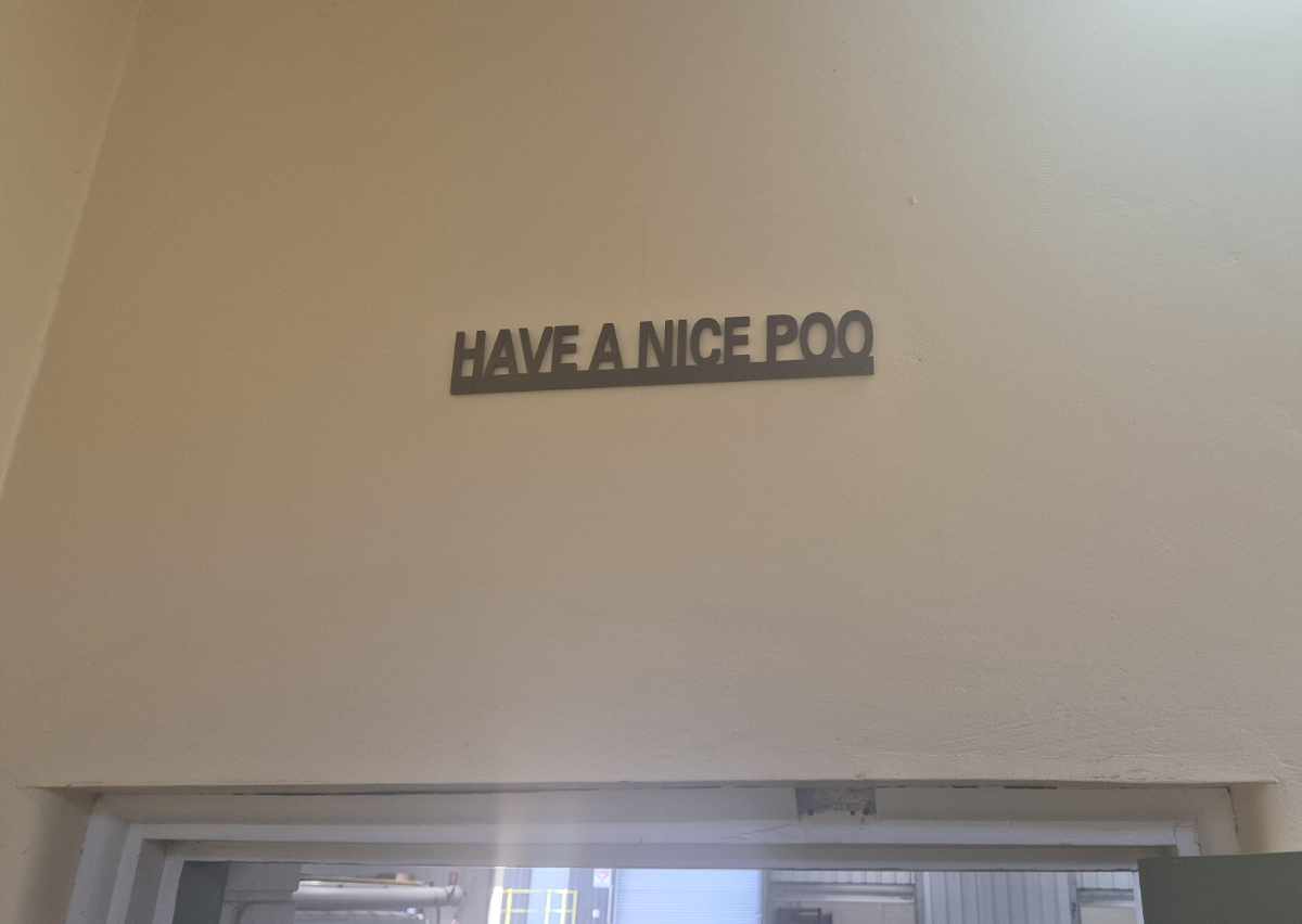 New sign above the bathroom door at my work
