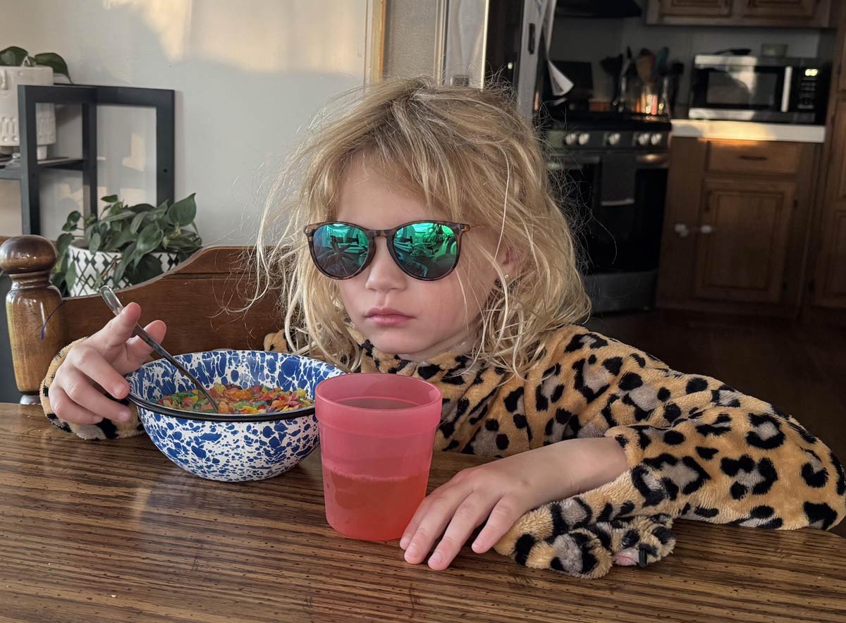 My seven year old wasn’t impressed she had to wake up early for camp today