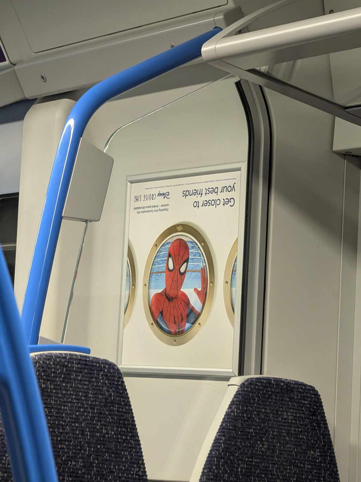 I have put up the poster on the train boss