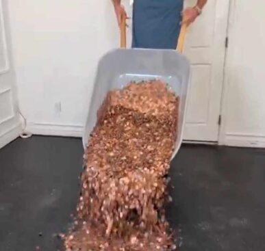 Floor Made Of Pennies