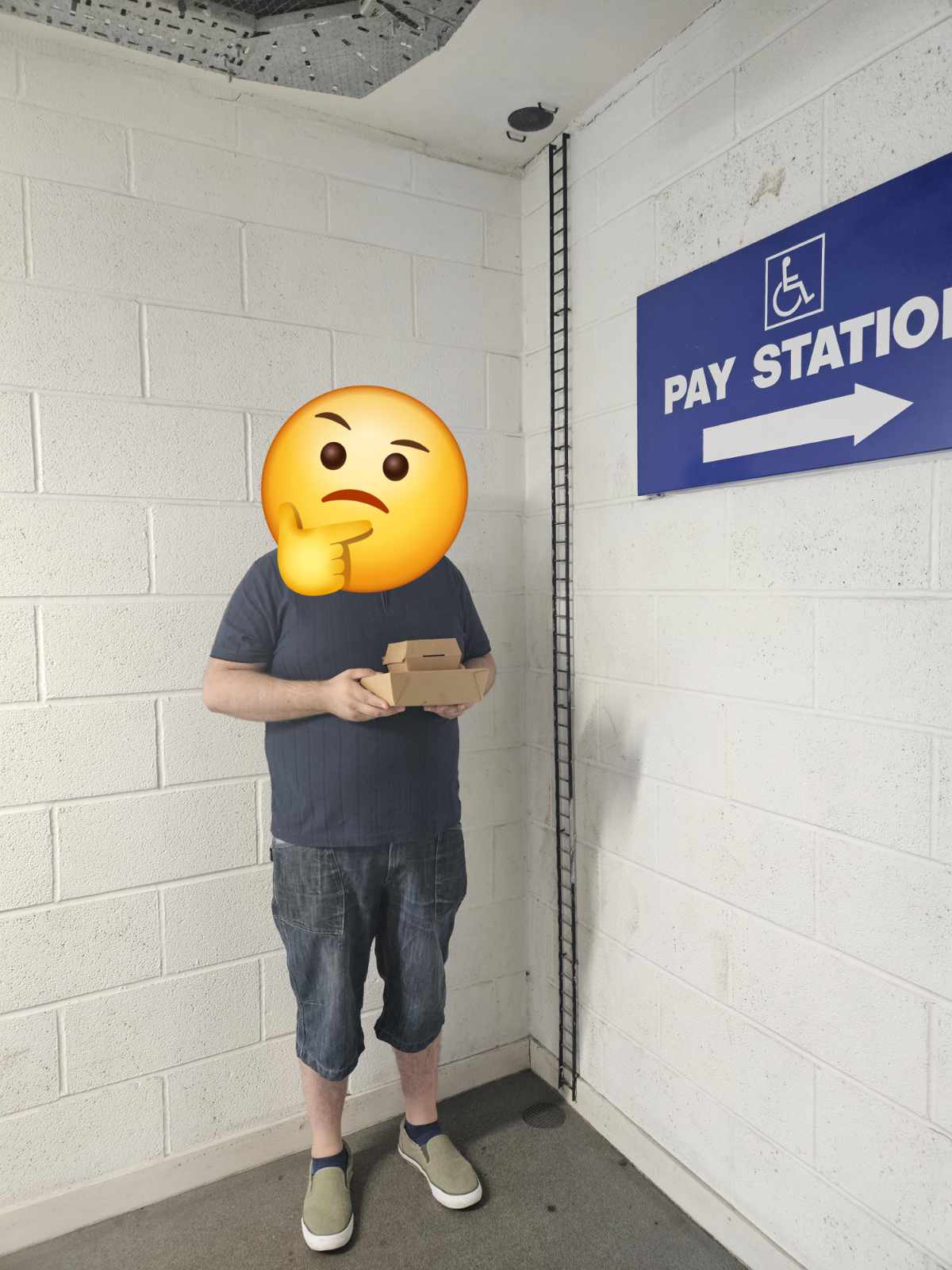 A car park we visited today had this ladder and hatch for some sort of tiny being