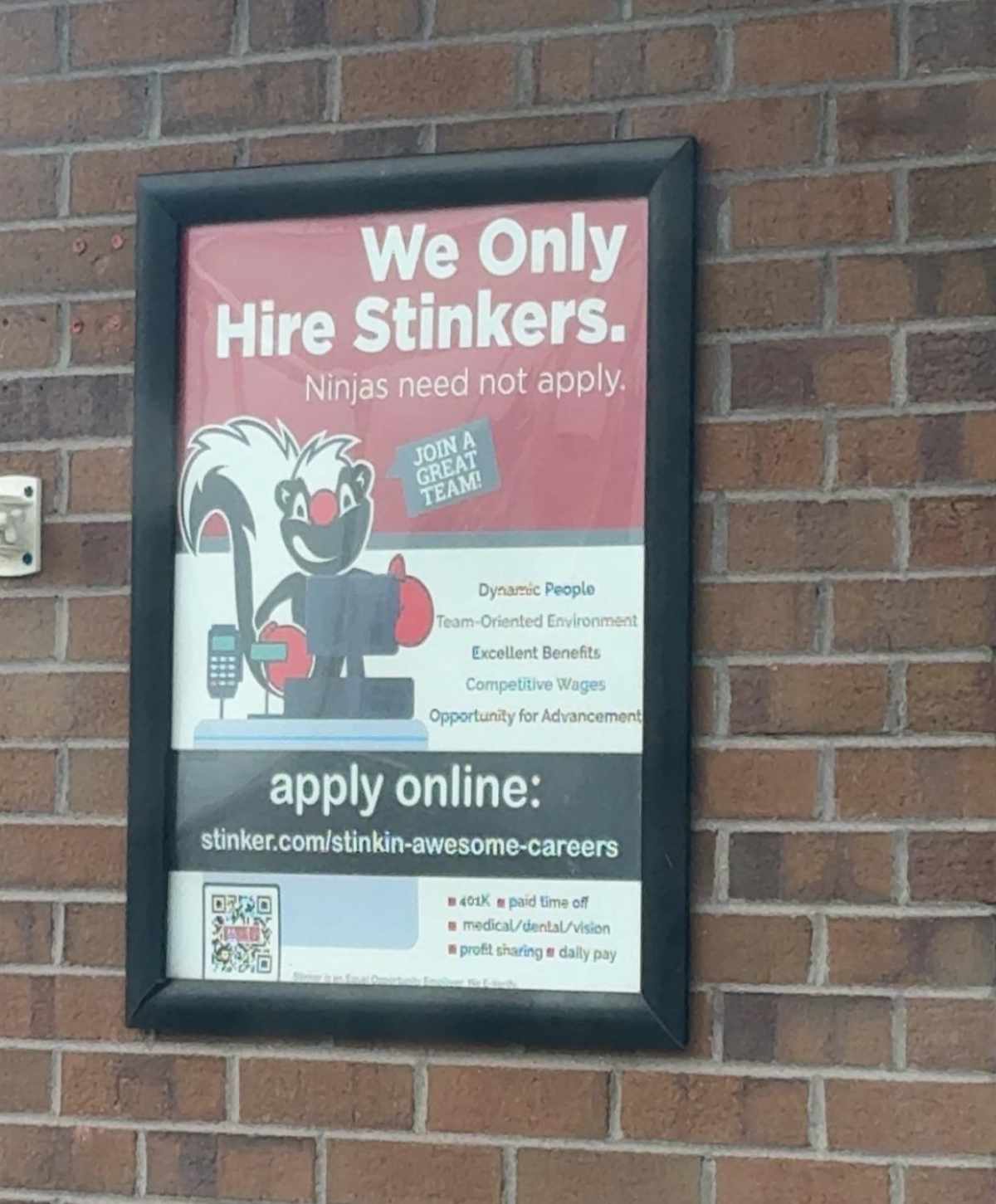 At a gas station in Colorado