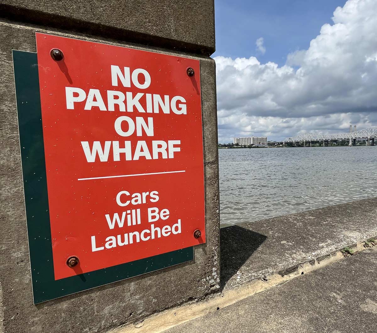 Spotted at the Waterfront Park in Louisville